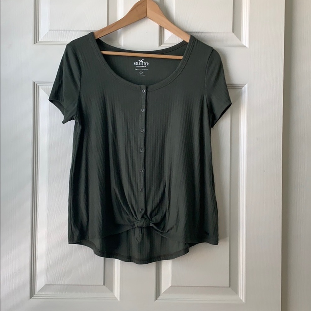Hollister Tie Front Easy T-Shirt